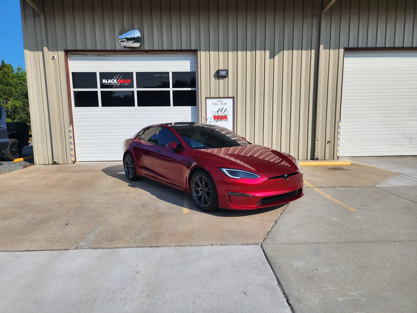 Tesla PPF and ceramic tint installation in Belmont, NC